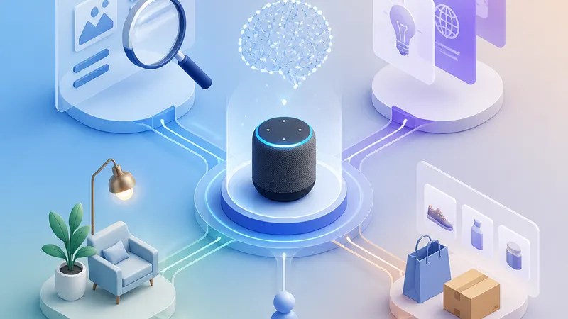 Amazon Puts Alexa Plus in Search: What Changes concept diagram