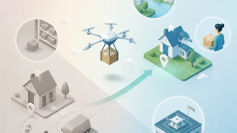 Amazon’s first UK drone delivery: what changes now concept diagram