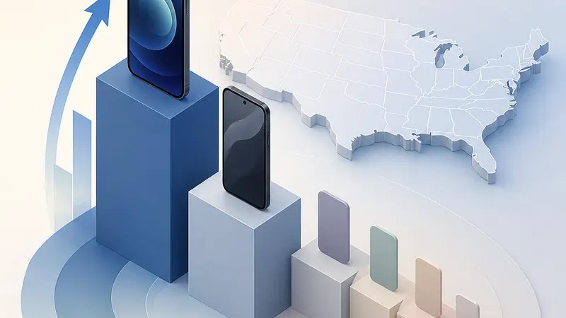 Apple Leads US Phone Sales, Pixel Holds On concept diagram