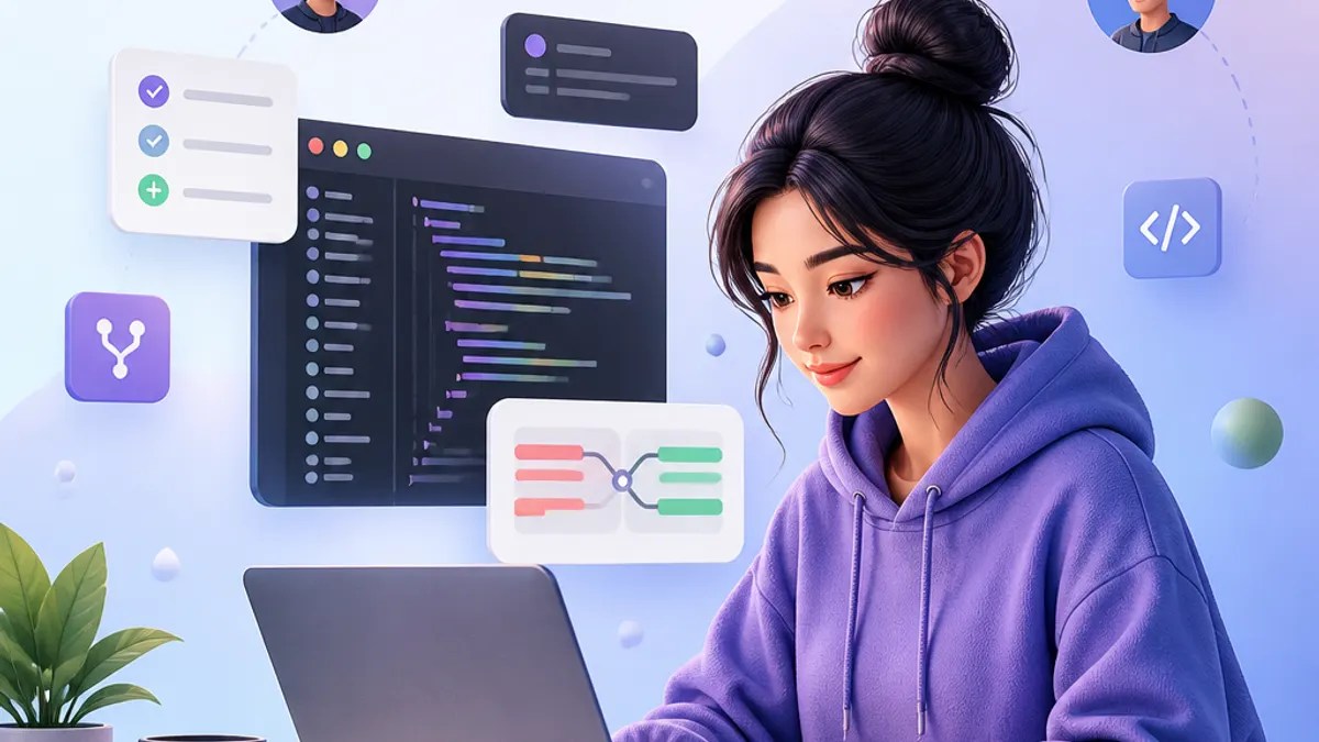 GitHub for Beginners: OSS Contributions Guide illustration