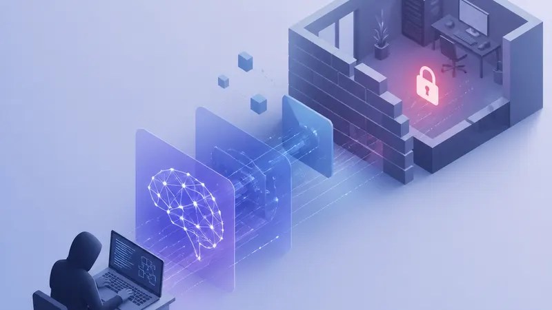 Google warns hackers are using AI to break in concept diagram