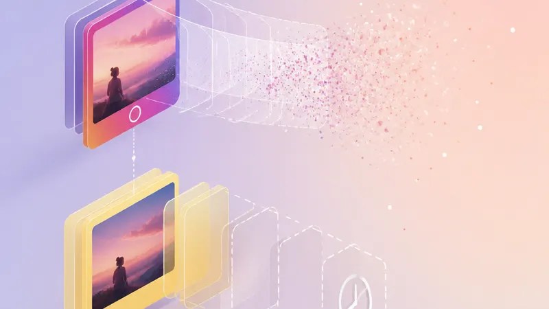 Instagram’s new Instants photos copy Snapchat’s disappearing trick concept diagram