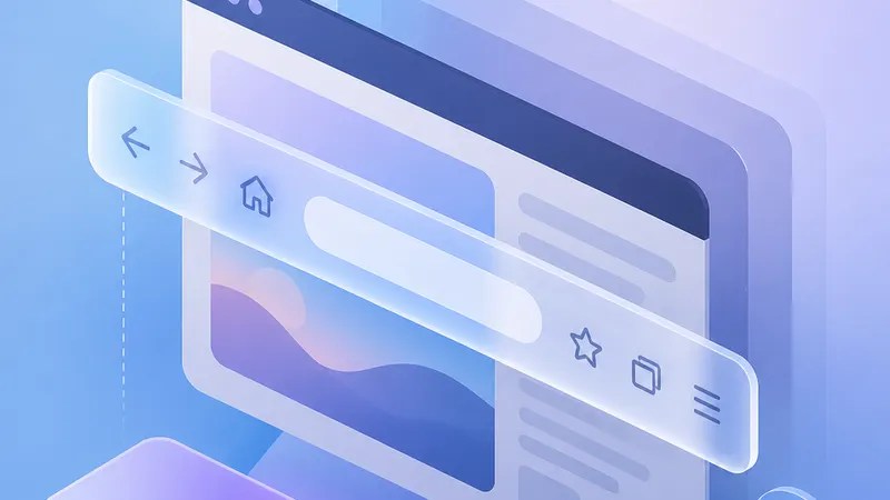 Samsung Browser’s Toolbar May Get a Blur Makeover concept diagram