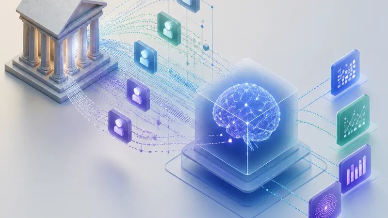 U.S. Bank Shared Customer Data With AI App concept diagram